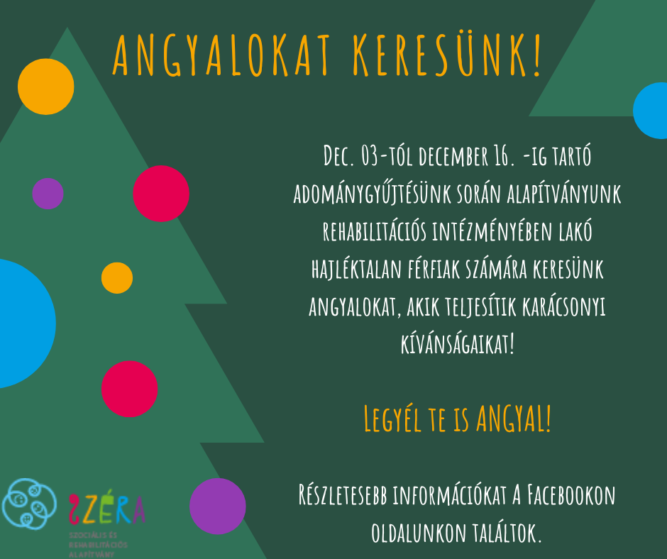 ANGYALOKAT KERESÜNK!